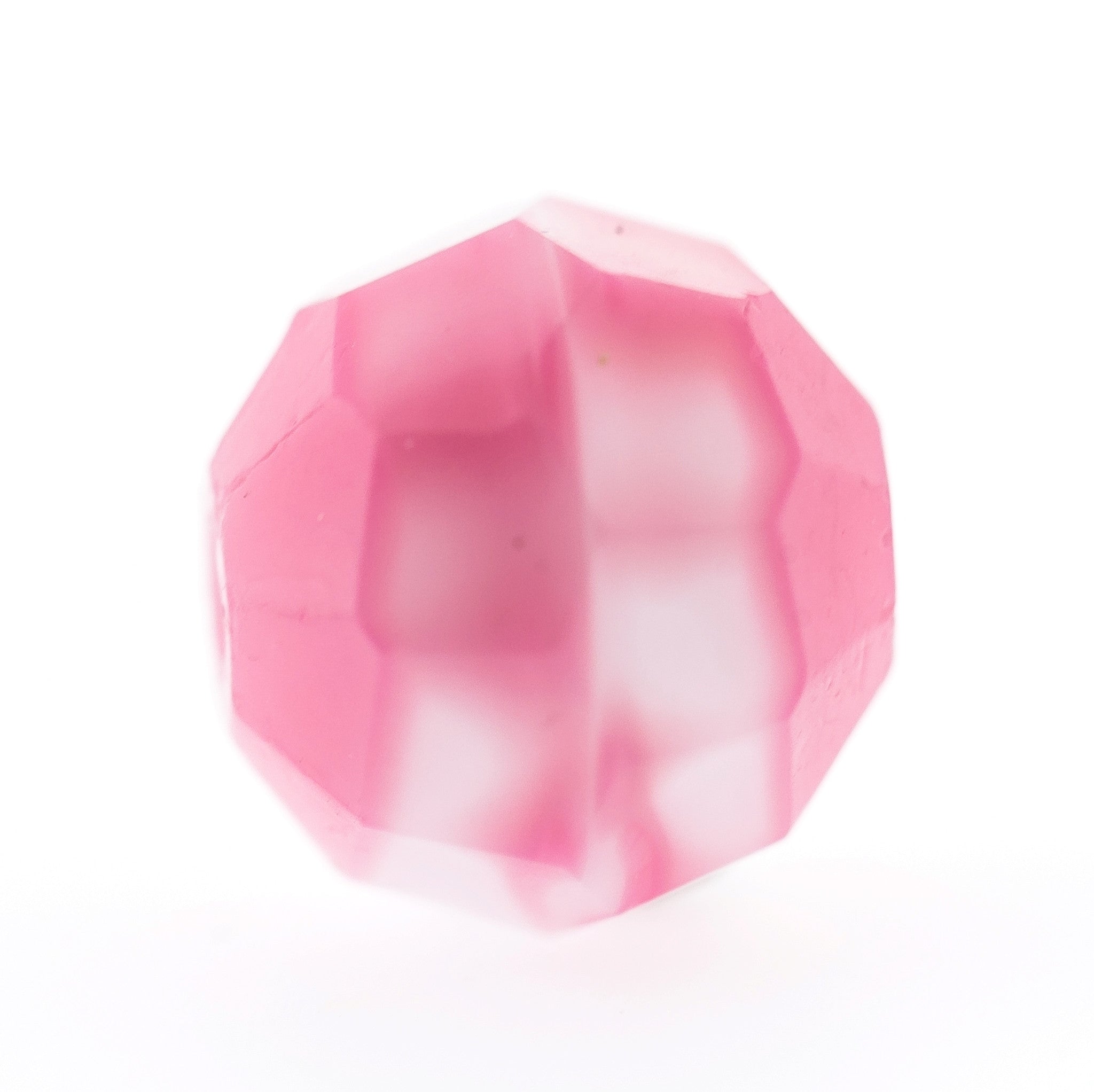 8MM Pink Faceted Glass Bead (72 pieces)