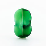 4X8MM Green/Wht Glass S.D.Biwa Bead (100 pieces)