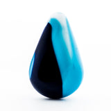 34X22MM Blue/Navy Glass Drop (3 pieces)