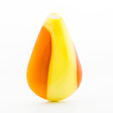 34X22MM Yellow/Orange Glass Drop (3 pieces)