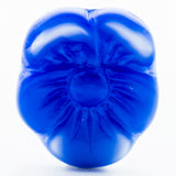 12X14MM Blue Glass Flower Drop (36 pieces)