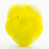 12X14MM Yellow Glass Flower Drop (36 pieces)