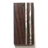 27X55MM Wood Drops w/Mop Stripes (2 pieces)