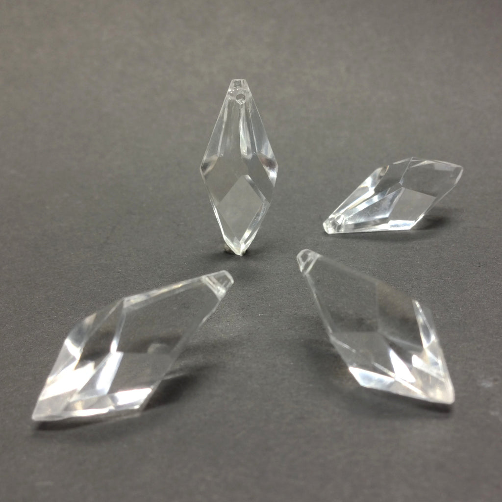 26X11MM Crystal Faceted Pointed Drop (36 pieces)