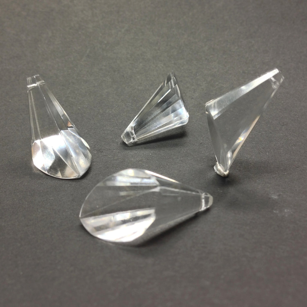 47X35MM Crystal Faceted Drop (6 pieces)