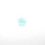 Aqua Givre Glass Flower Bead (100 pieces)