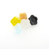 Aqua Givre Glass Flower Bead (100 pieces)