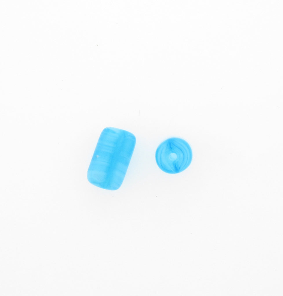 10X6MM Blue Glass Tube (72 pieces)