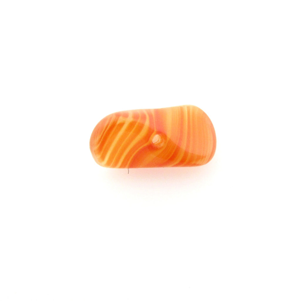 13X6MM Orange Glass Bead (72 pieces)