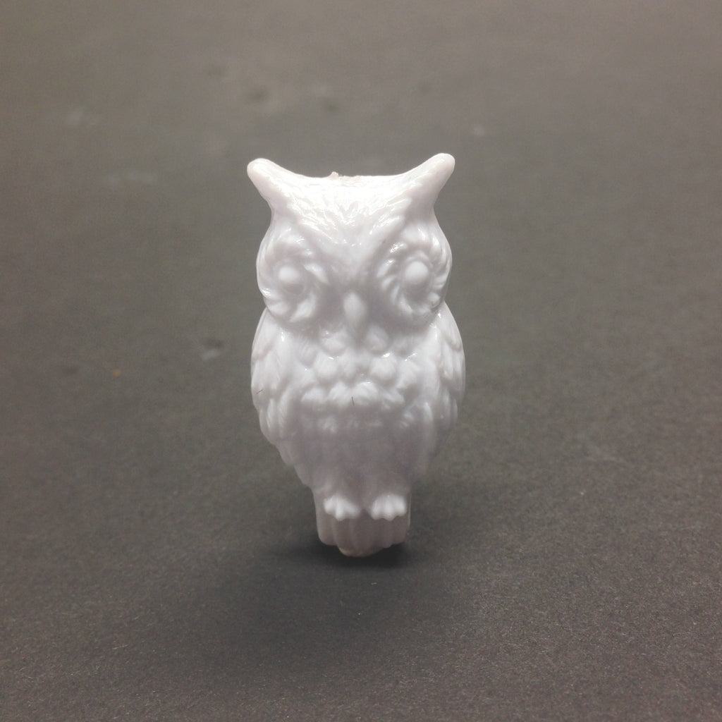 31X17MM White Owl Bead (24 pieces)