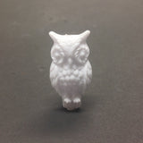 31X17MM White Owl Bead (24 pieces)