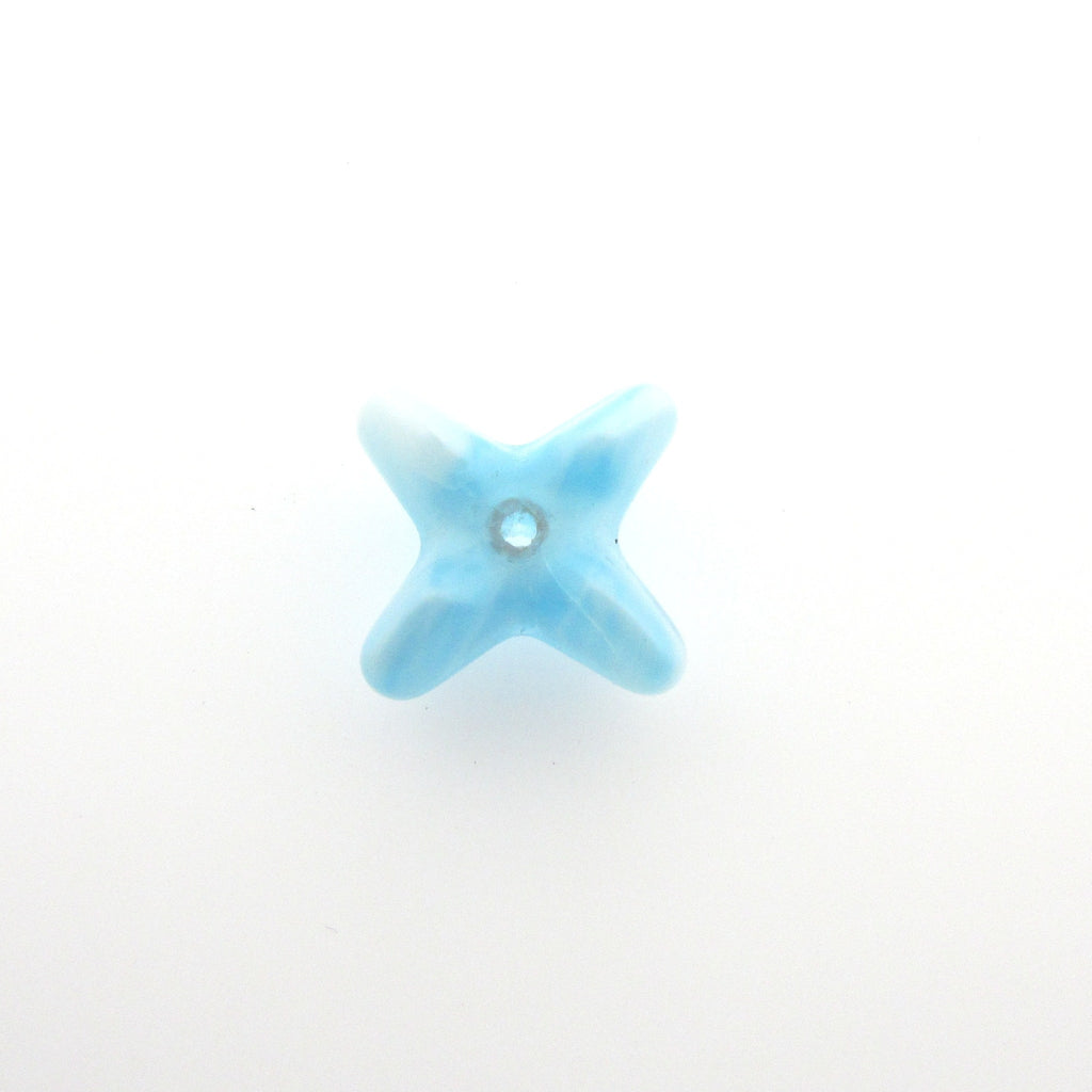 13MM Aqua Glass Rondelle (72 pieces)