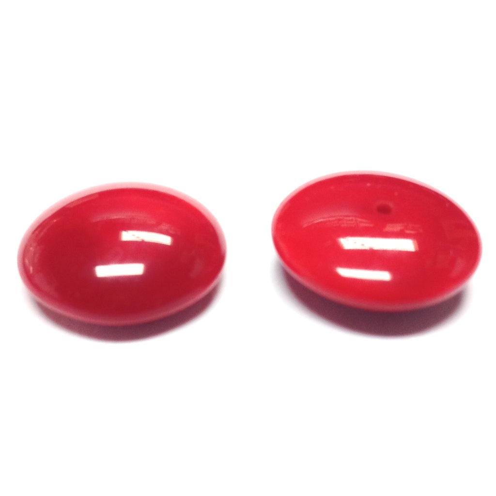 18MM Red Glass Cab (12 pieces)