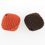 23MM Rust Corded Pyramid Bead (2 pieces)
