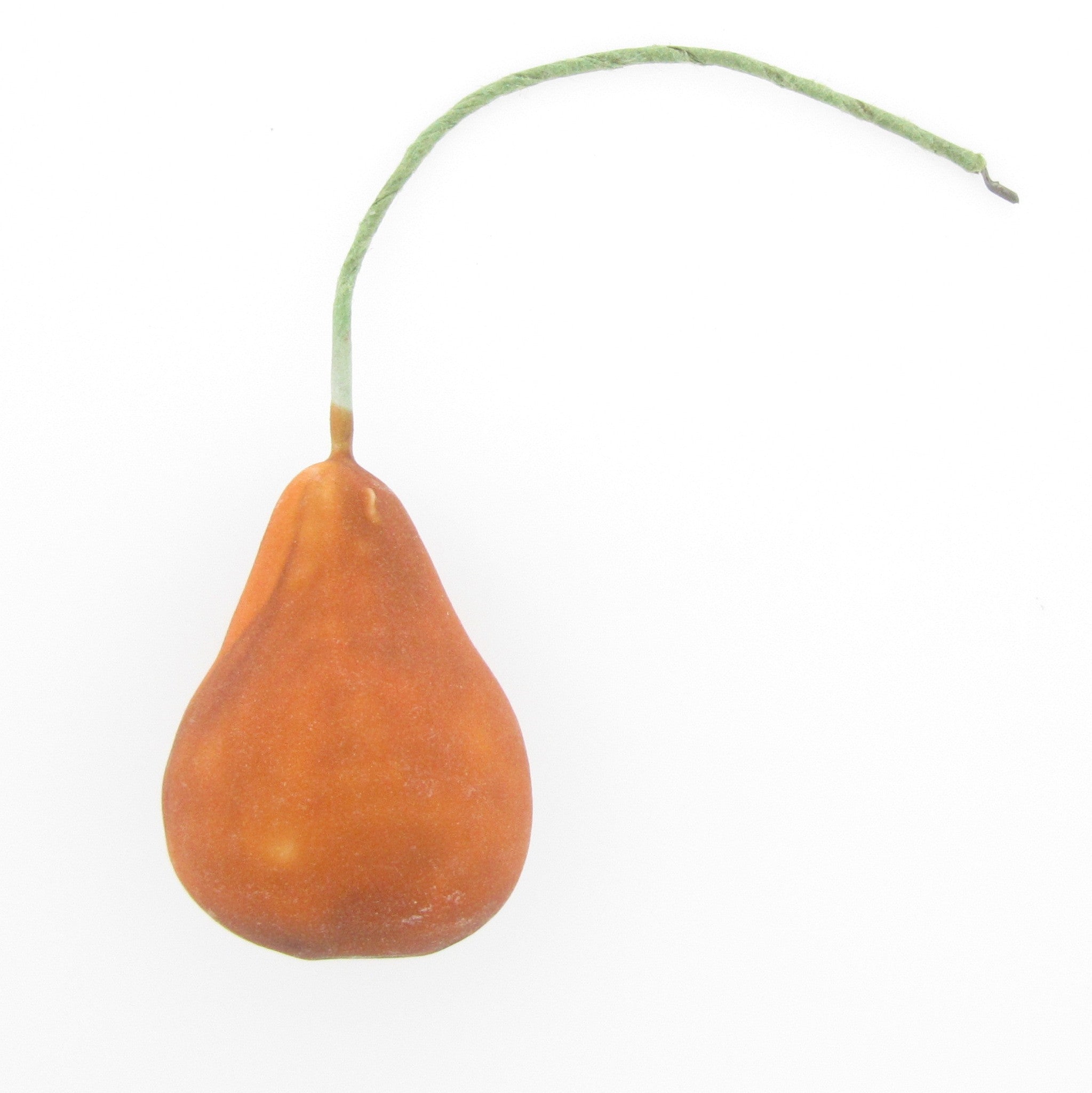 Paper Mache Pear On Wire (12 pieces)