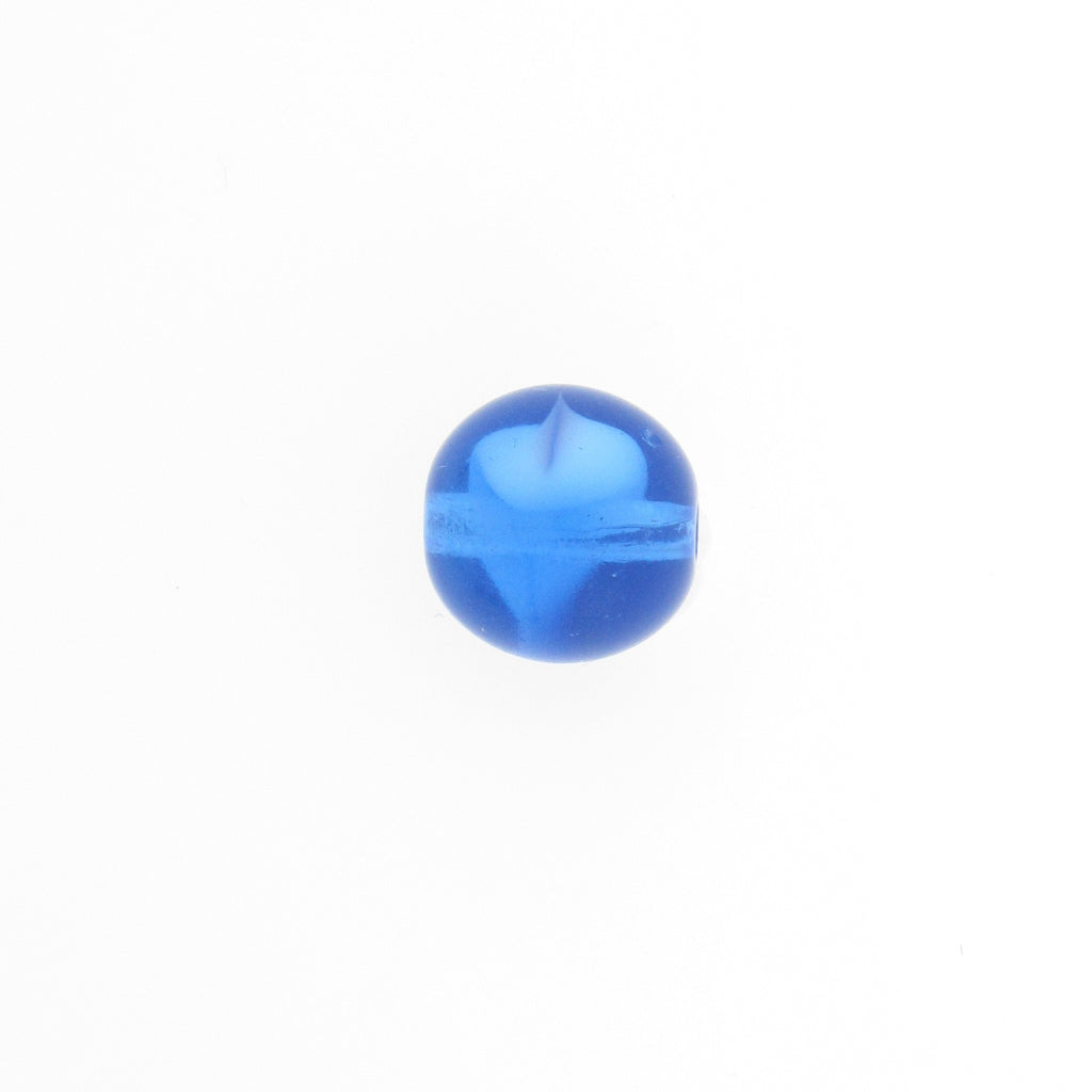 12MM Sapphire Givre Glass Bead (36 pieces)