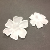 39X34MM Crystal Mat Flower Bead (6 pieces)