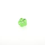 7MM Green Flower Glass Rondel (72 pieces)