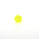 7MM Yellow Flower Glass Rondel (72 pieces)