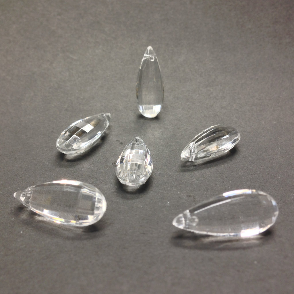 22X9MM Crystal Faceted Drop (36 pieces)