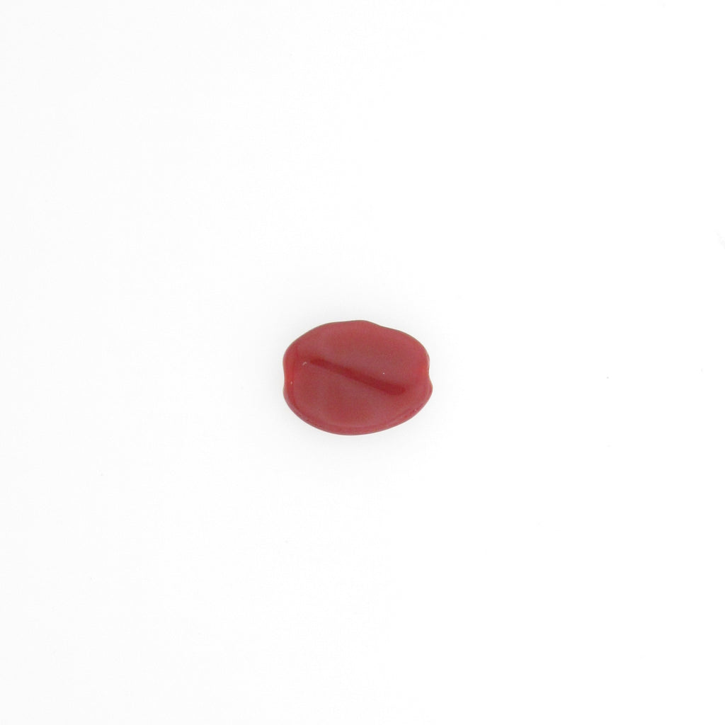 Carnelian Glass Oval Bead (72 pieces)