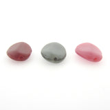Grey Glass Oval Bead (72 pieces)