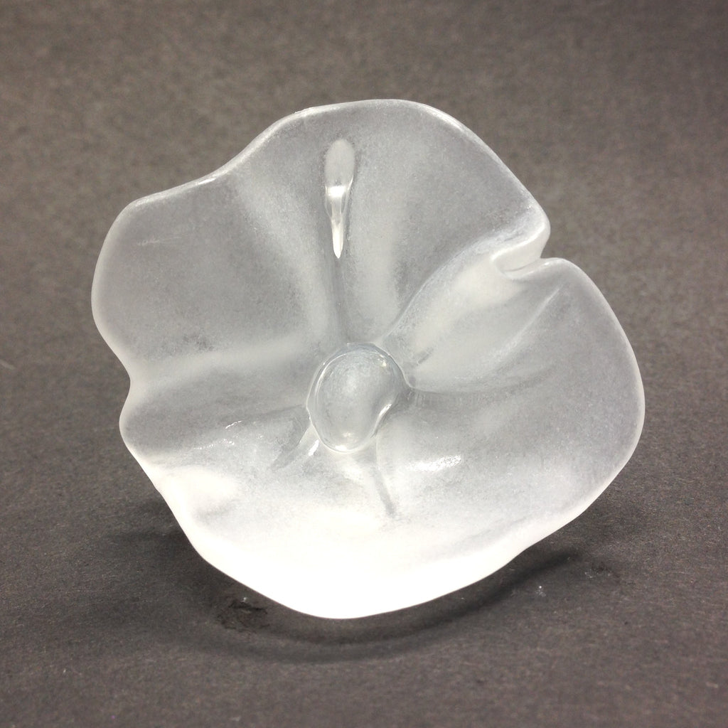 45MM Crystal Mat Flower Drop (12 pieces)