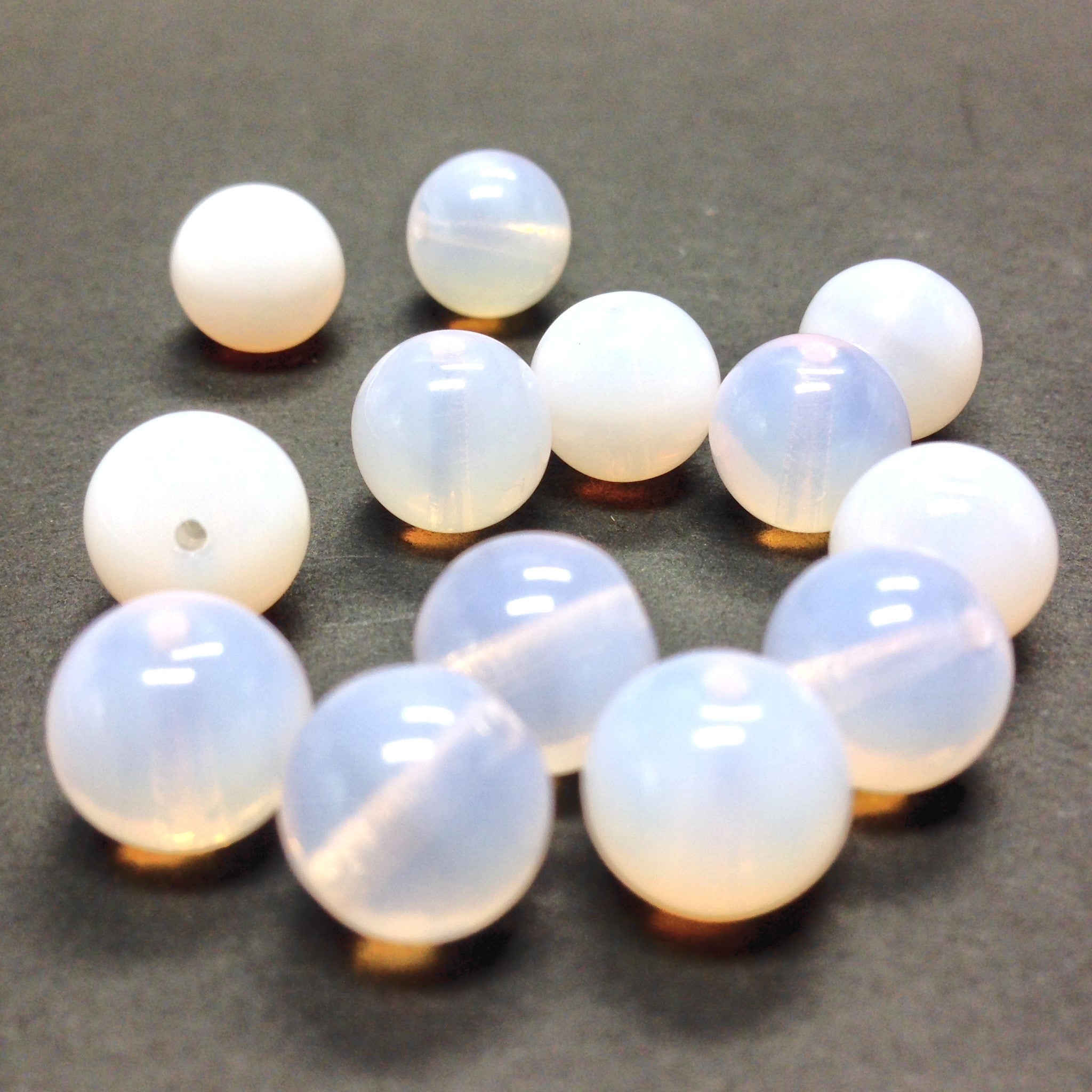 14MM White Pearl Bead With Crystal Chatons (6 pieces)