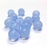 10MM Sapphire Blue Opal Glass Round Bead (36 pieces)