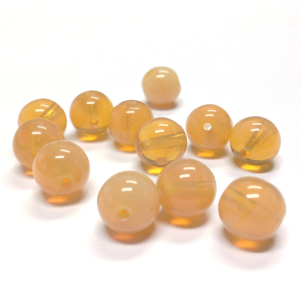 4MM Topaz Opal Glass Round Bead (300 pieces)