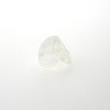 White Opal Glass Flower Bead (36 pieces)