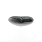 24MM Amethyst Flat Glass Heart Bead (2 pieces)