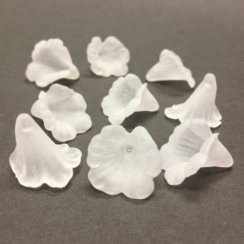 11MM Crystal Mat Flower Bead (72 pieces)