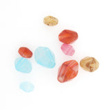 Aqua Quartz Glass Pyramid Bead (36 pieces)