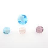 8MM Pink Givre Glass Bead (72 pieces)