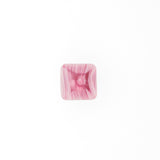 12MM Pink Quartz Glass Pyramid Bead (36 pieces)