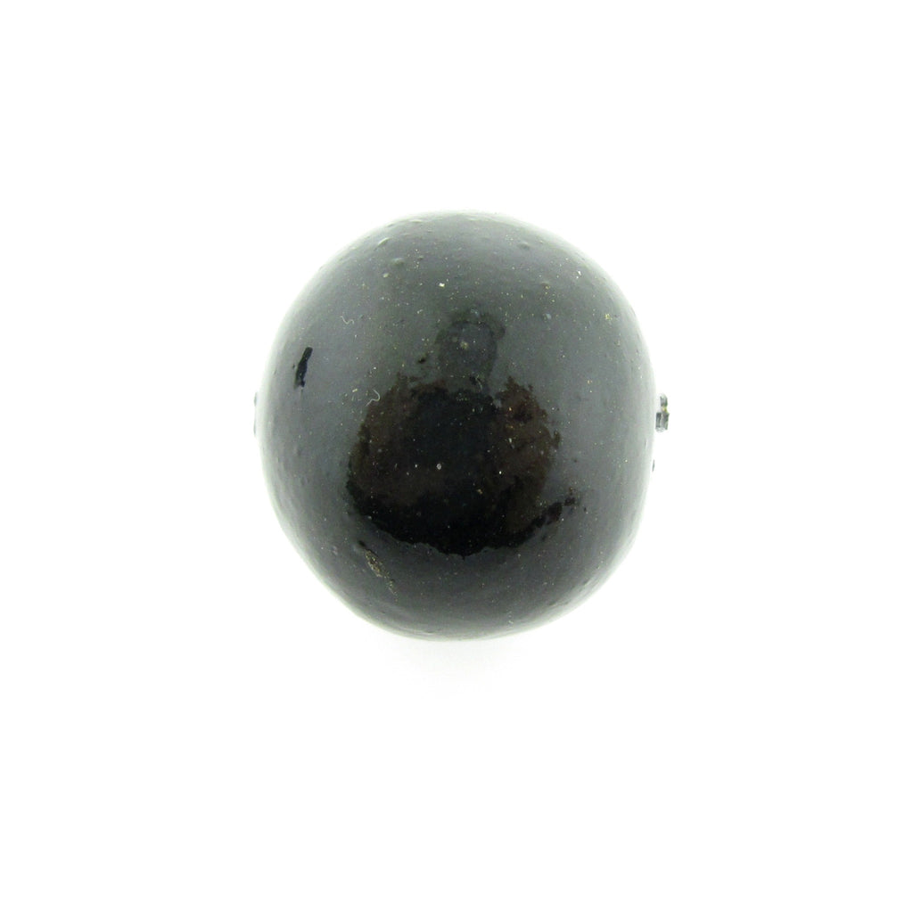 20MM Black Papermache Bead (12 pieces)