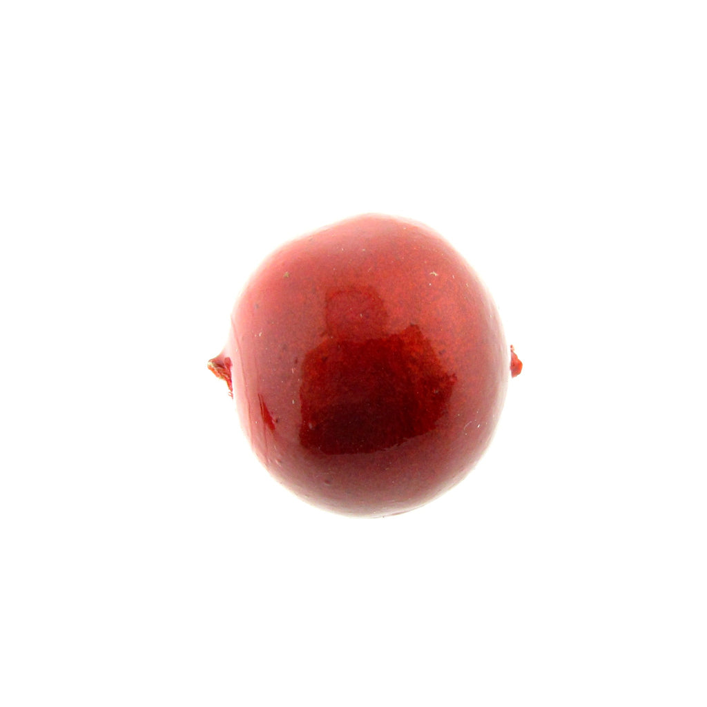 18MM Red Papermache Bead (12 pieces)