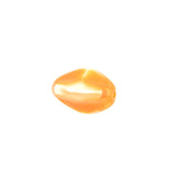 18MM Orange Glass 3-Sided Bead (12 pieces)