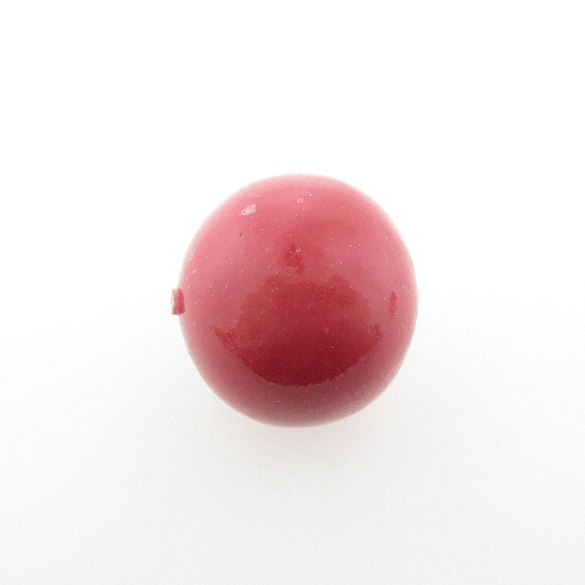 20MM Pink Round Paper Mache Bead (12 pieces)