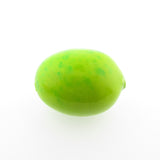 27X22MM Green Paper Mache Oval Bead (12 pieces)