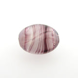 18X13MM Amethyst Glass Oval Bead (12 pieces)