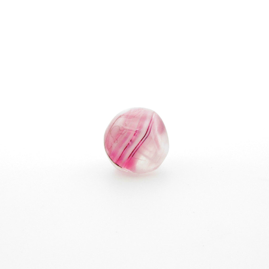 10MM Rose Quartz Baroque Glass Bead (24 pieces)