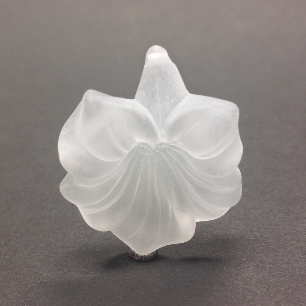 34X39MM Crystal Mat Flower Drop (36 pieces)