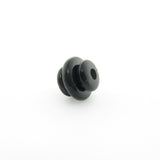 10X8MM Black Triple Rondel Bead (144 pieces)