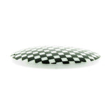 Black/White Checkerboard Round Drop (2 pieces)