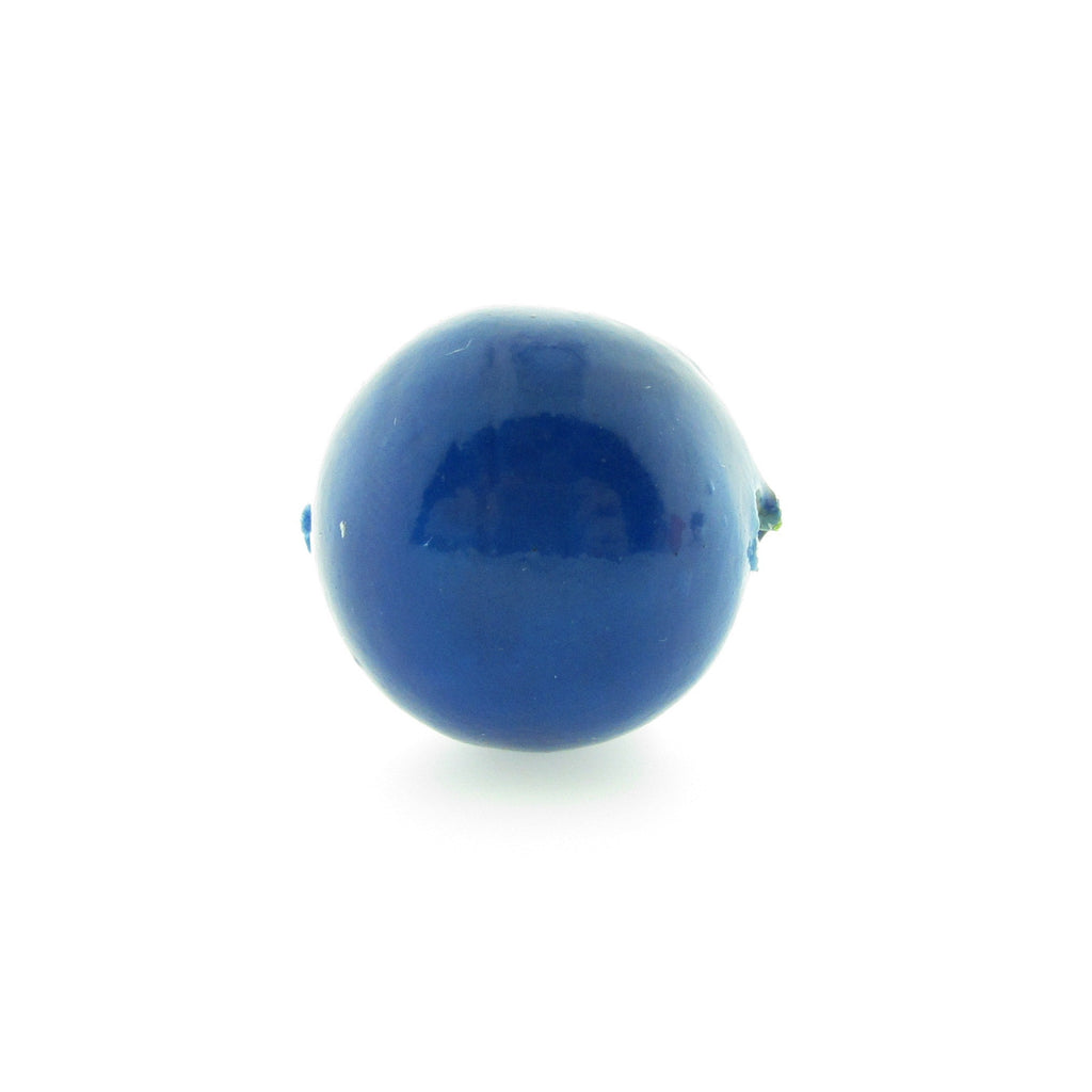 20MM Royal Blue Paper Mache Bead (12 pieces)