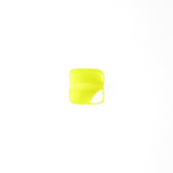 Yellow Glass Flat Square Bead (72 pieces)