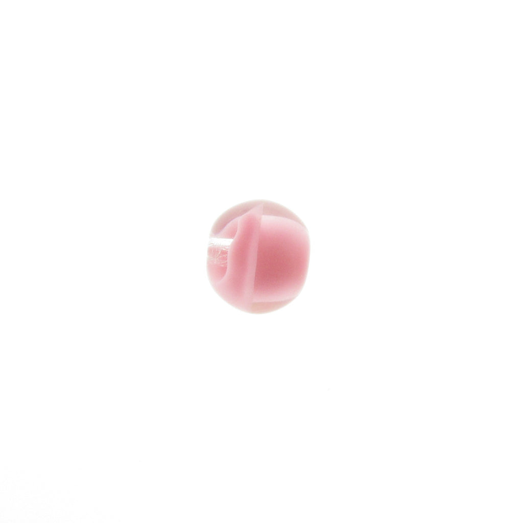 8MM Pink Glass Round Bead (72 pieces)