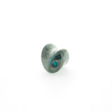 15X10MM Emerald Green Glass Twist Bead (36 pieces)